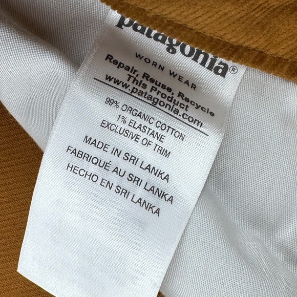 Patagonia Organic Cotton Corduroy Pants | Brown Slim Fit - Picture 7 of 8